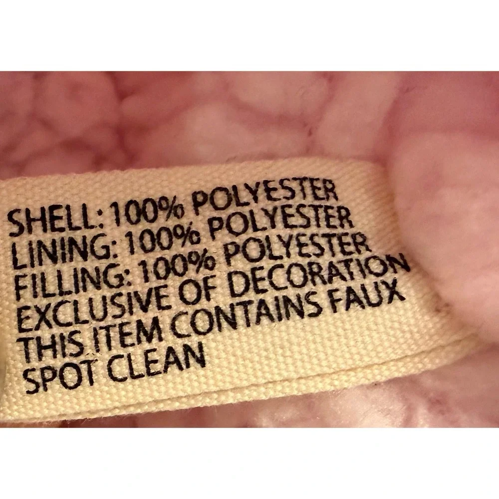 Becker Brands Quilted Vest Kids Pink Blue Excellent Patchwork Sherpa Lined Zip